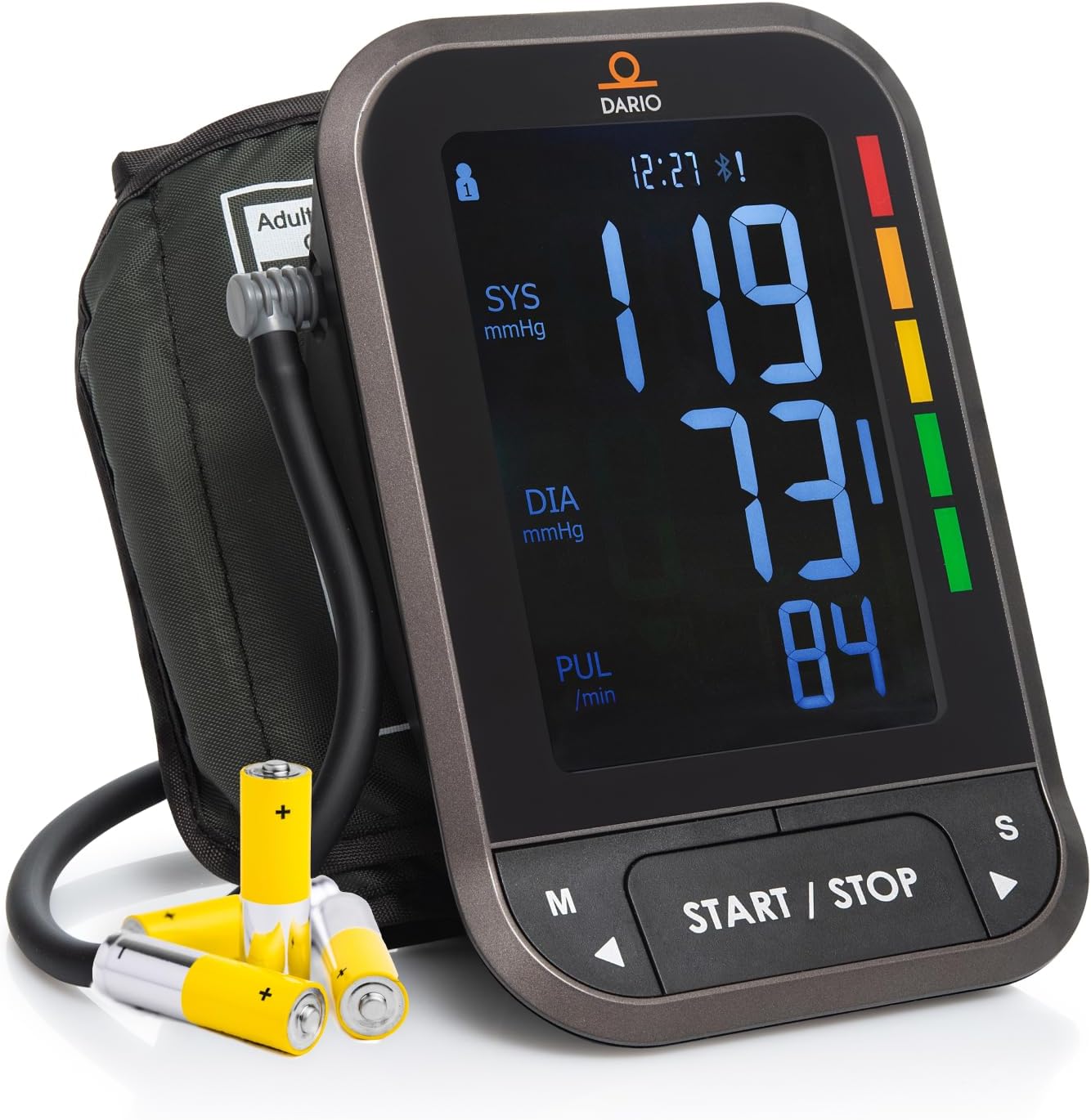 Dario Premium Blood Pressure Monitor - Automatic Upper Arm Cuff (Gen 2)